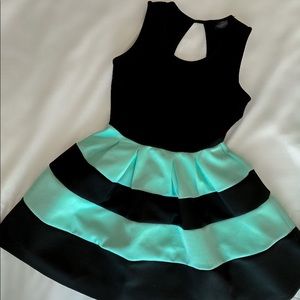 Mint and Black striped dress from Crystal Doll.